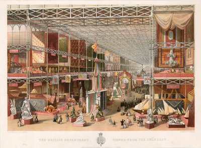 The British Department, Viewed from the Transept, Great Exhibition, 1851 by English School