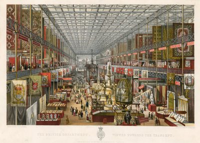 The British Department, Viewed towards the Transept, Great Exhibition, 1851 by English School
