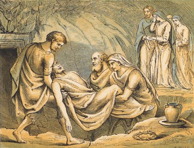 The Burial of Jesus by English School