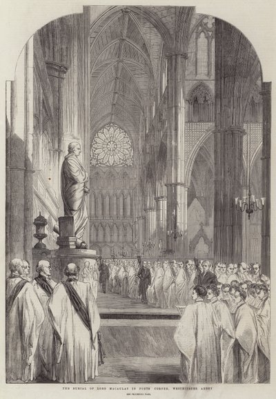 The Burial of Lord Macaulay in Poets