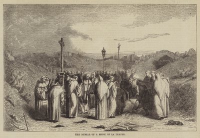 The Burial of a Monk of La Trappe by English School