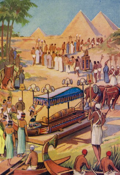 The Burial of a Pharaoh by English School