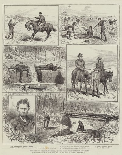 The Campaign against the Rebels in the North-West Territory of Canada by English School