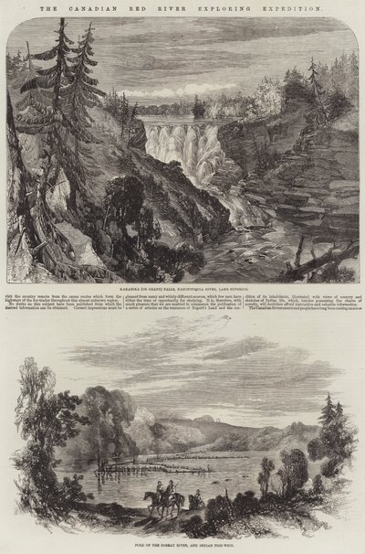 The Canadian Red River Exploring Expedition by English School