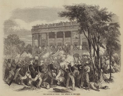 The Capture of Delhi, the Attack on the Bank by English School