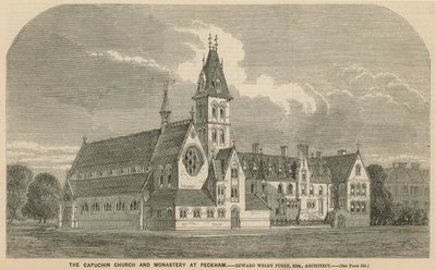 The Capuchin Church and Monastery at Peckham by English School