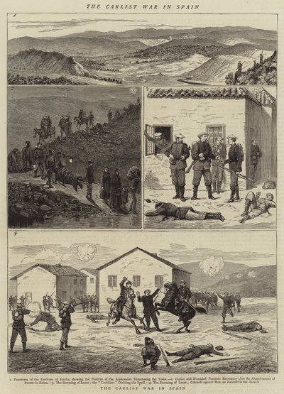 The Carlist War in Spain by English School