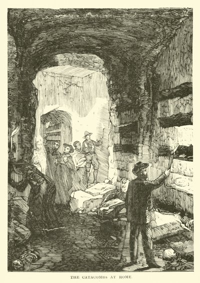 The Catacombs at Rome by English School