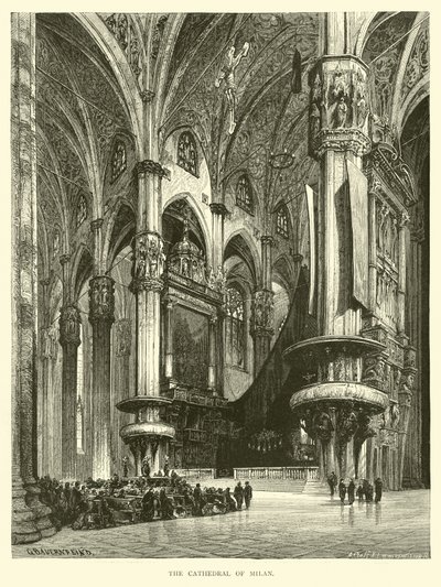 The Cathedral of Milan by English School