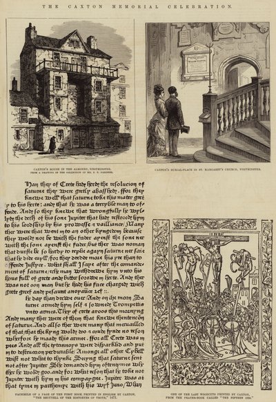 The Caxton Memorial Celebration (engraving) by English School