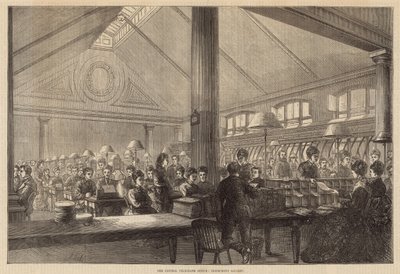 The Central Telegraph Office: Instrument Gallery by English School