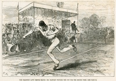 The Champion Lawn Tennis Match: Mr Hartley Winning the Cup for the Second Time by English School