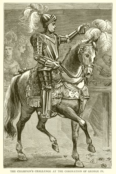 The Champions Challenge at the Coronation of George IV by English School