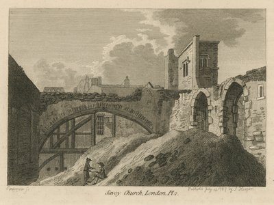 The Chapel of St John The Baptist in the Savoy by English School