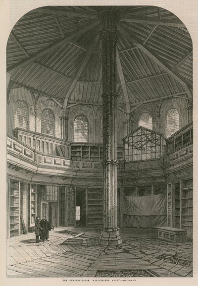 The Chapter House in Westminster Abbey by English School