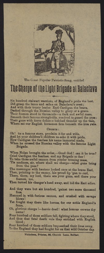 The Charge of the Light Brigade at Balaclava by English School