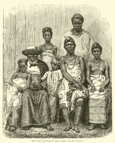 The Chief Kringer of the Gaboon and his family by English School