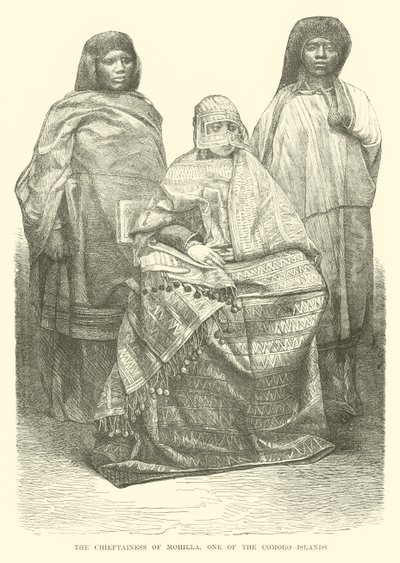 The Chieftainess of Mohilla, One of the Comoro Islands by English School