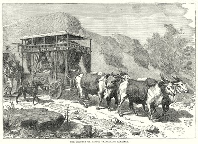 The Chopaya or Hindoo Travelling Carriage by English School