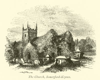 The Church, Somerford-Keynes by English School