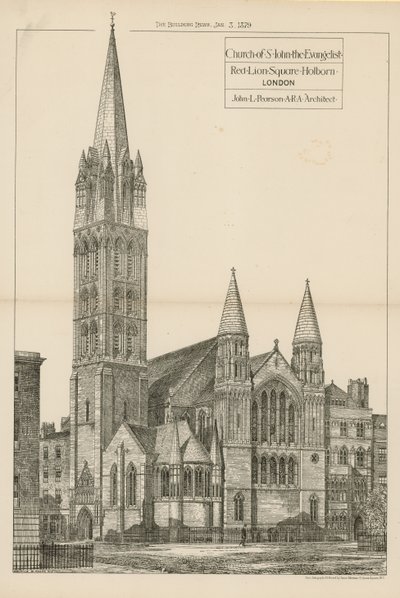 The Church of St John the Evangelist by English School