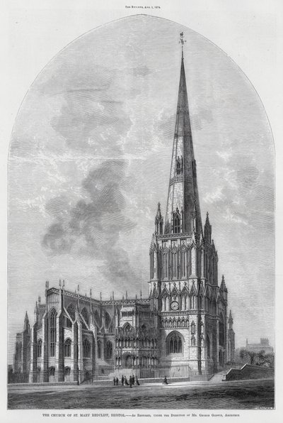 The Church of St Mary Redcliff, Bristol by English School