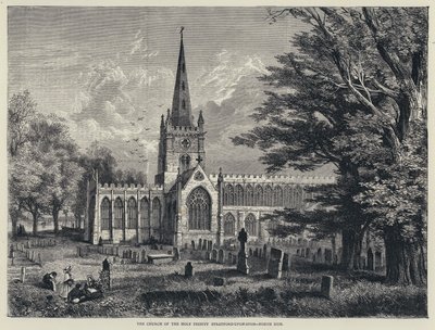 The Church of the Holy Trinity, Stratford-upon-Avon, North Side by English School