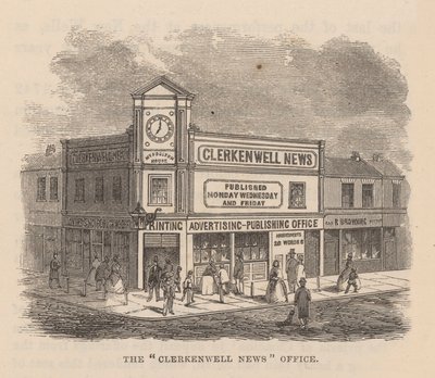 The Clerkenwell News Office, Clerkenwell, London by English School