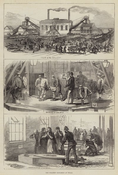 The Colliery Explosion at Wigan by English School