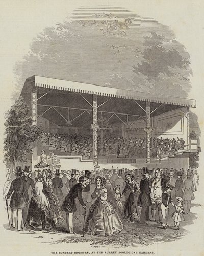 The Concert Monstre, at the Surrey Zoological Gardens by English School