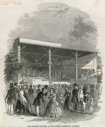 The Concert Monstre at the Surrey Zoological Gardens by English School