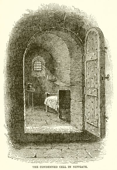The Condemned Cell in Newgate by English School
