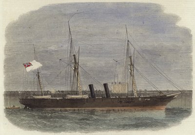 The Confederacy Screw Steamer Rappahannock Lying at Calais Pier by English School