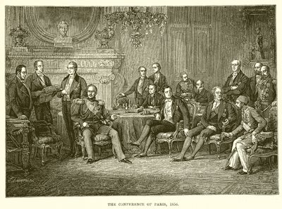 The Conference of Paris, 1856 by English School