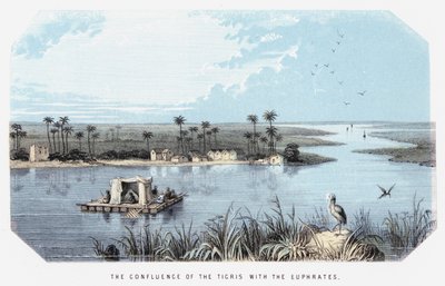 The Confluence of the Tigris with the Euphrates by English School