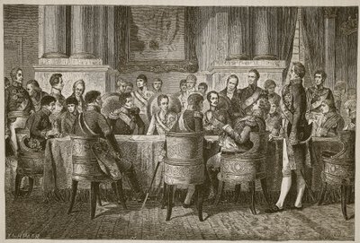 The Congress of Vienna, illustration from Cassell