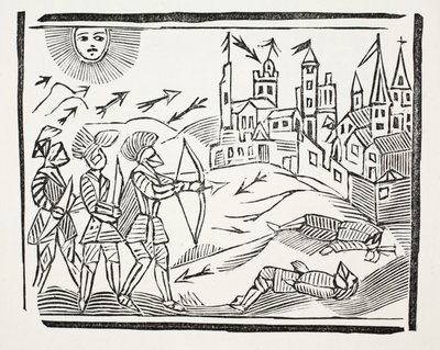The Conquest of France With the Life and Glorious Actions of Edward the Black Prince (illustration) by English School