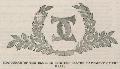 The Conservative Clubhouse: Monogram of the Club in the Tesselated Pavement of the Hall by English School