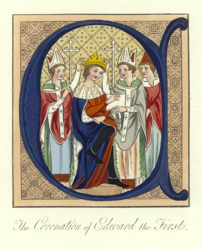 The Coronation of King Edward I of England, 1274 by English School