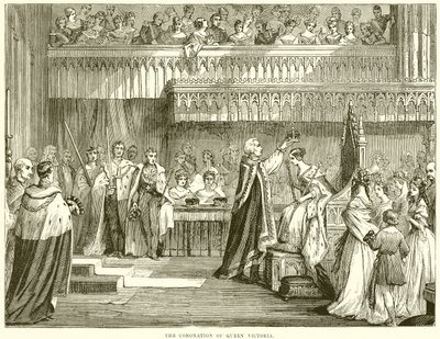 The Coronation of Queen Victoria by English School
