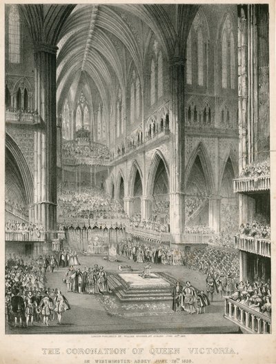 The Coronation of Queen Victoria in Westminster Abbey, 28 June 1838 by English School