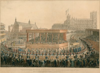 The Coronation Procession of King George IV, 19 July 1821 by English School