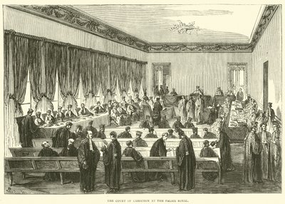The Court of Cassation at the Palais Royal, May 1871 by English School