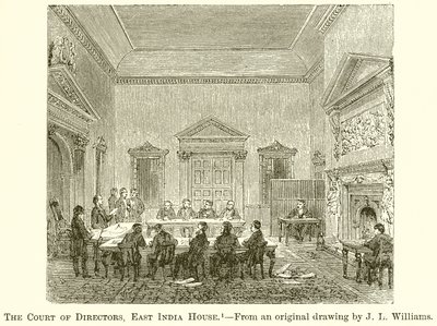 The Court of Directors, East India House by English School