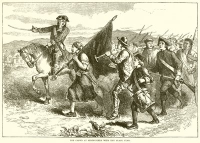 The Crowd at Springfield with the Black flag by English School