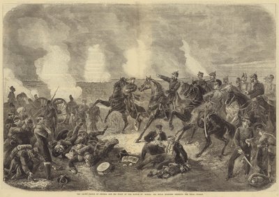 The Crown Prince of Prussia and his Staff at the Battle of Worth, His Royal Highness ordering the Final Charge by English School