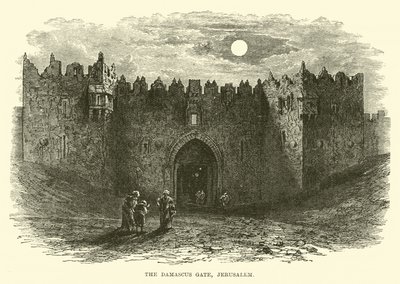 The Damascus Gate, Jerusalem by English School