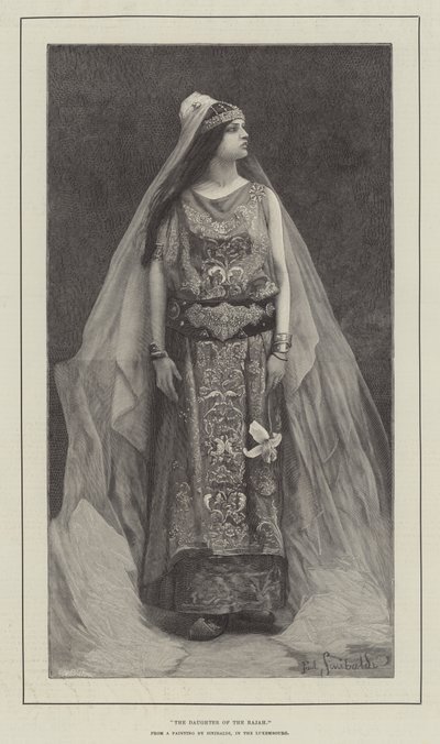 The Daughter of the Rajah by English School
