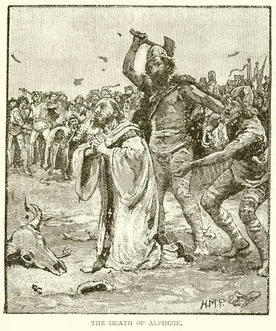 The Death of Alphege by English School