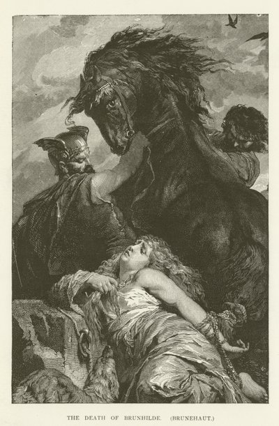 The Death of Brunhilde (Brunehaut) by English School